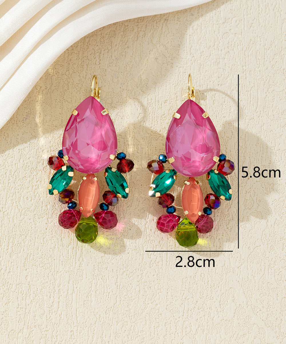 Boucles d’oreilles pendantes dormeuse goute – 27AHBOL024