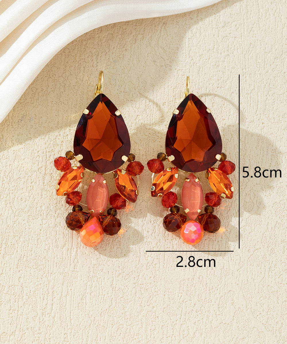 Boucles d’oreilles pendantes dormeuse goute – 27AHBOL024