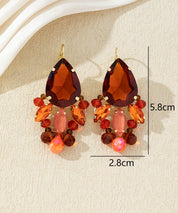 Boucles d’oreilles pendantes dormeuse goute – 27AHBOL024