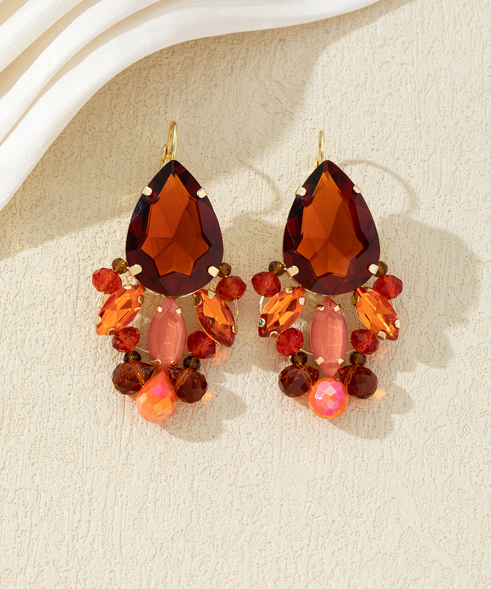 Boucles d’oreilles pendantes dormeuse goute – 27AHBOL024