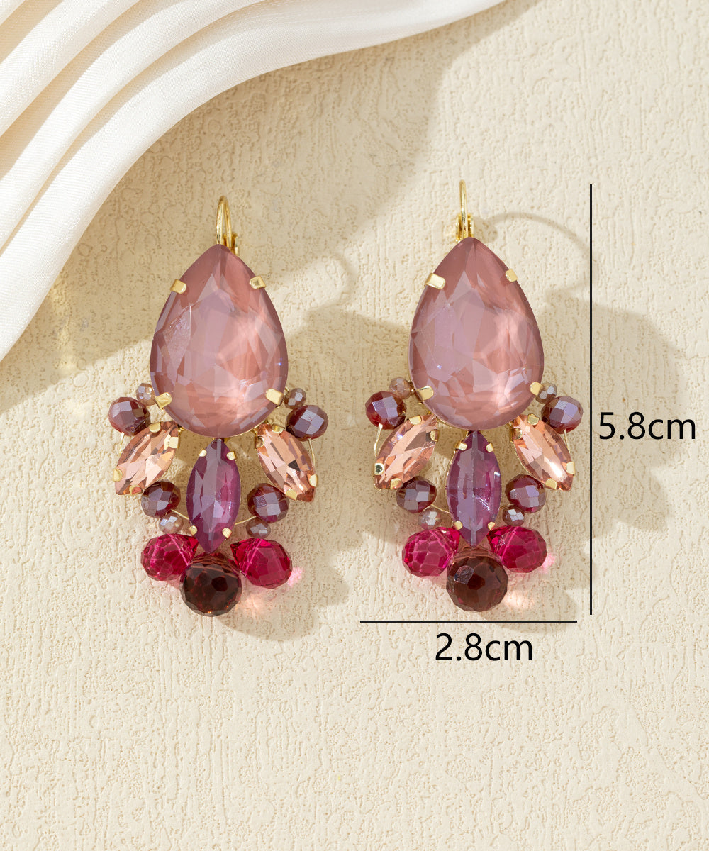 Boucles d’oreilles pendantes dormeuse goute – 27AHBOL024