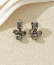 Boucles d’oreilles pendantes colorées en verre – 27AHBOL031