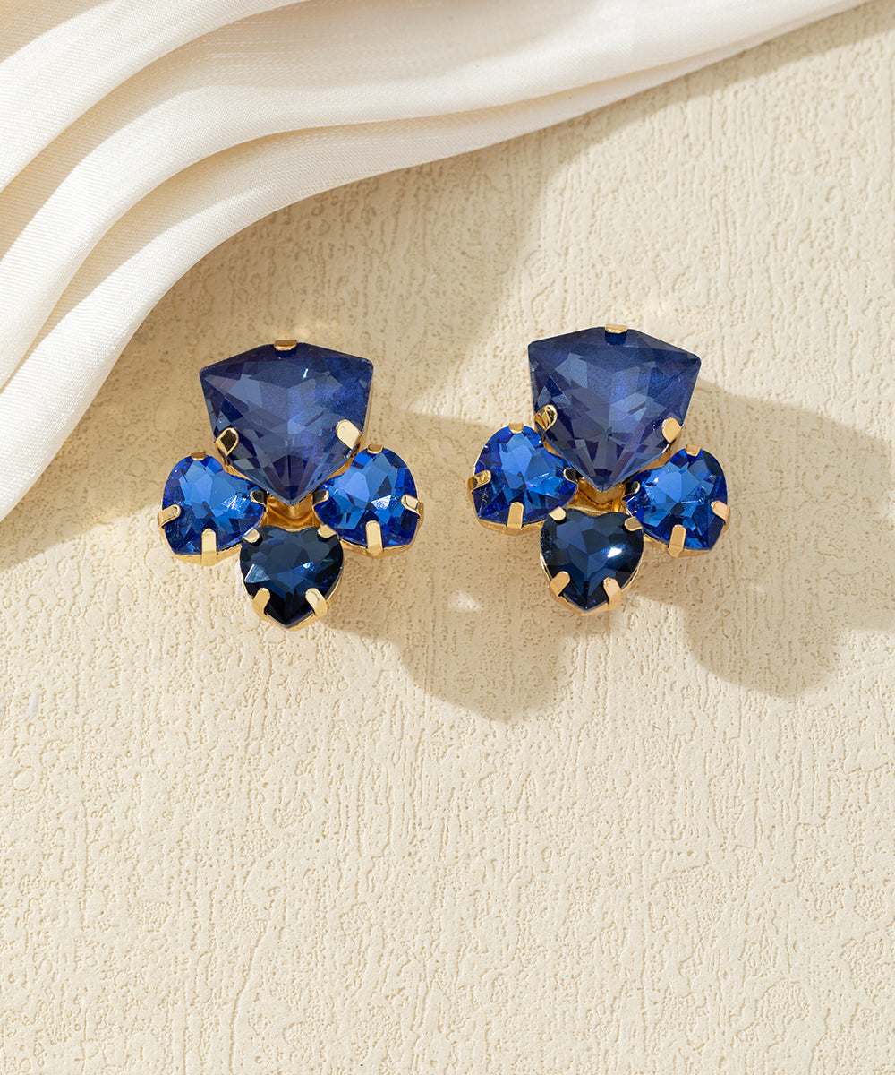 Boucles d’oreilles clips ornées de strass – 27AHBOL034