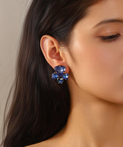 Boucles d’oreilles clips ornées de strass – 27AHBOL034