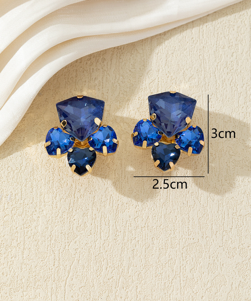 Boucles d’oreilles clips ornées de strass – 27AHBOL034