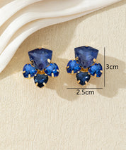 Boucles d’oreilles clips ornées de strass – 27AHBOL034