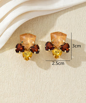 Boucles d’oreilles clips ornées de strass – 27AHBOL034