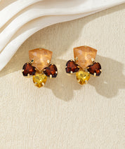 Boucles d’oreilles clips ornées de strass – 27AHBOL034