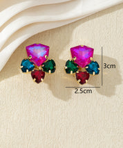 Boucles d’oreilles clips ornées de strass – 27AHBOL034
