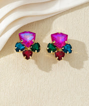 Boucles d’oreilles clips ornées de strass – 27AHBOL034