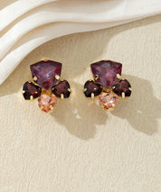 Boucles d’oreilles clips ornées de strass – 27AHBOL034