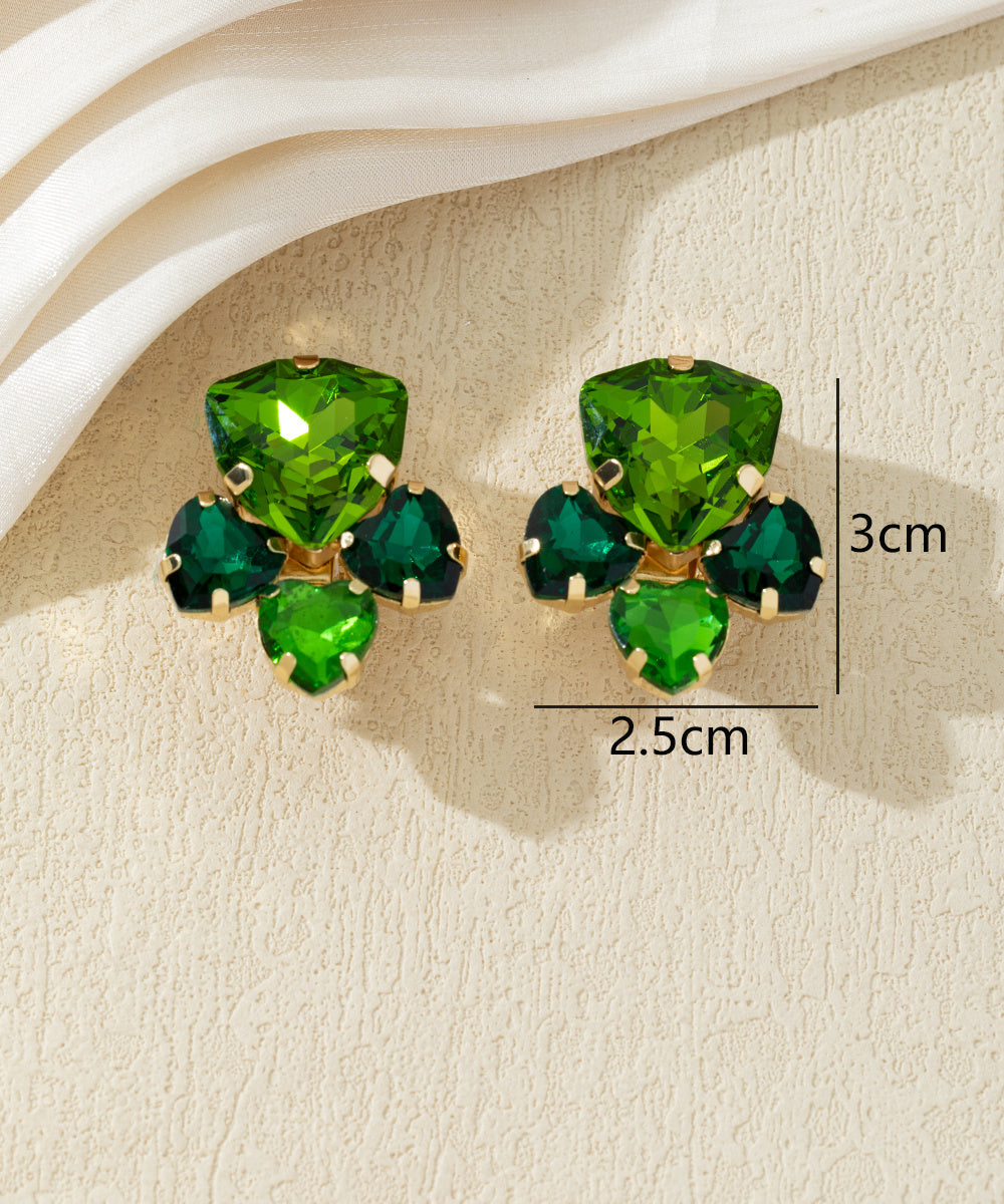 Boucles d’oreilles clips ornées de strass – 27AHBOL034