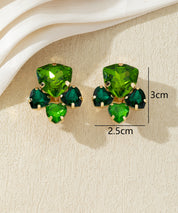 Boucles d’oreilles clips ornées de strass – 27AHBOL034