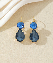 Boucles d’oreilles pendantes pierres facettées – 27AHBOL045