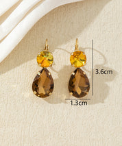 Boucles d’oreilles pendantes pierres facettées – 27AHBOL045