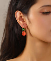 Boucles d’oreilles pendantes pierres facettées – 27AHBOL045