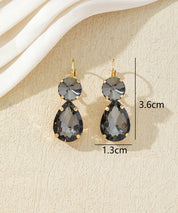 Boucles d’oreilles pendantes pierres facettées – 27AHBOL045