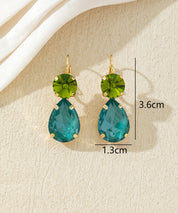 Boucles d’oreilles pendantes pierres facettées – 27AHBOL045
