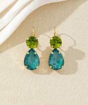 Boucles d’oreilles pendantes pierres facettées – 27AHBOL045