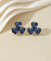 Boucles d’oreilles puces à pierres facettées – 27AHBOL046