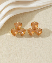 Boucles d’oreilles puces à pierres facettées – 27AHBOL046