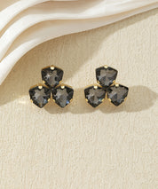 Boucles d’oreilles puces à pierres facettées – 27AHBOL046