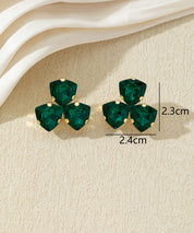 Boucles d’oreilles puces à pierres facettées – 27AHBOL046
