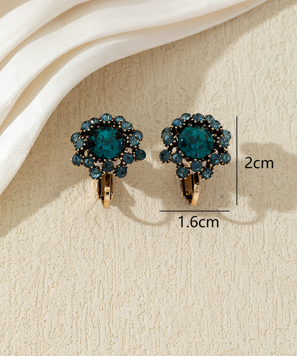 Boucles d’oreilles clips ornées de strass – 27AHBOL047C