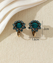 Boucles d’oreilles clips ornées de strass – 27AHBOL047C