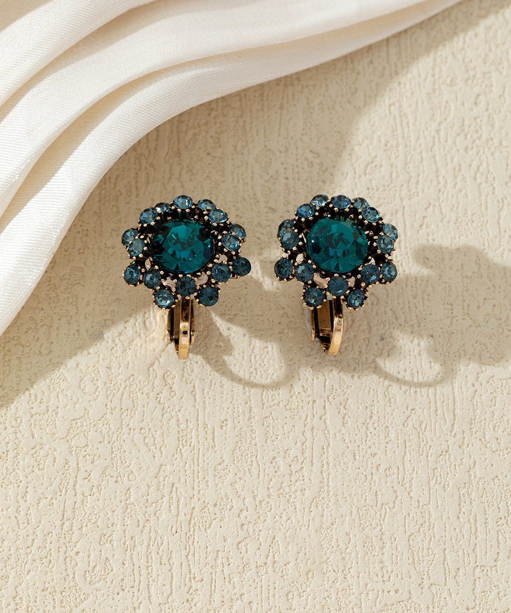 Boucles d’oreilles clips ornées de strass – 27AHBOL047C