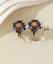 Boucles d’oreilles clips ornées de strass – 27AHBOL047C