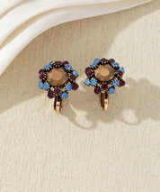 Boucles d’oreilles clips ornées de strass – 27AHBOL047C