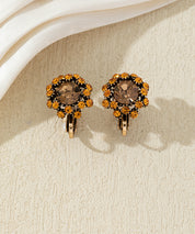 Boucles d’oreilles clips ornées de strass – 27AHBOL047C