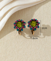 Boucles d’oreilles clips ornées de strass – 27AHBOL047C