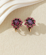 Boucles d’oreilles clips ornées de strass – 27AHBOL047C