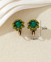 Boucles d’oreilles clips ornées de strass – 27AHBOL047C