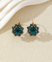 Boucles d’oreilles dormeuses  ornées de strass – 27AHBOL047