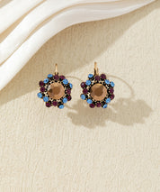 Boucles d’oreilles dormeuses  ornées de strass – 27AHBOL047