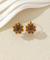 Boucles d’oreilles dormeuses  ornées de strass – 27AHBOL047