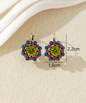 Boucles d’oreilles dormeuses  ornées de strass – 27AHBOL047