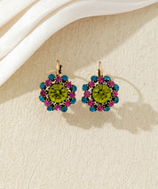 Boucles d’oreilles dormeuses  ornées de strass – 27AHBOL047