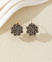 Boucles d’oreilles dormeuses  ornées de strass – 27AHBOL047