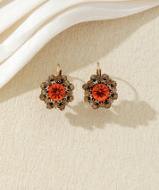 Boucles d’oreilles dormeuses  ornées de strass – 27AHBOL047