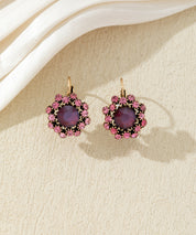 Boucles d’oreilles dormeuses  ornées de strass – 27AHBOL047