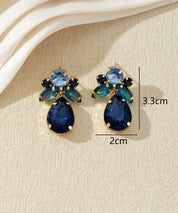 Boucles d’oreilles pendantes ornées de strass– 27AHBOL048