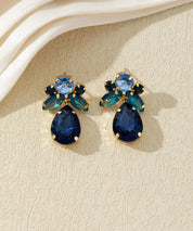 Boucles d’oreilles pendantes ornées de strass– 27AHBOL048