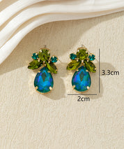 Boucles d’oreilles pendantes ornées de strass– 27AHBOL048