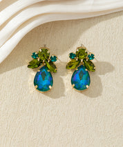 Boucles d’oreilles pendantes ornées de strass– 27AHBOL048