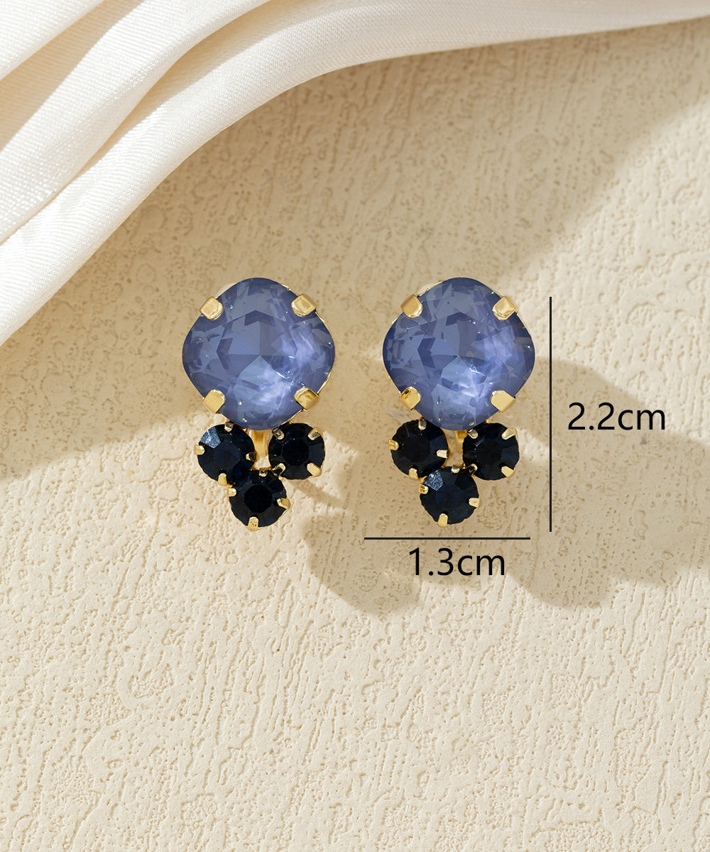 Boucles d’oreilles clips ornées de strass – 27AHBOL049C