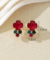 Boucles d’oreilles clips ornées de strass – 27AHBOL049C